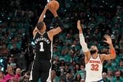 中超-总决赛G1：尚帕尼15分&amp;amp;布伦森11分，马刺半场55-48尼克斯